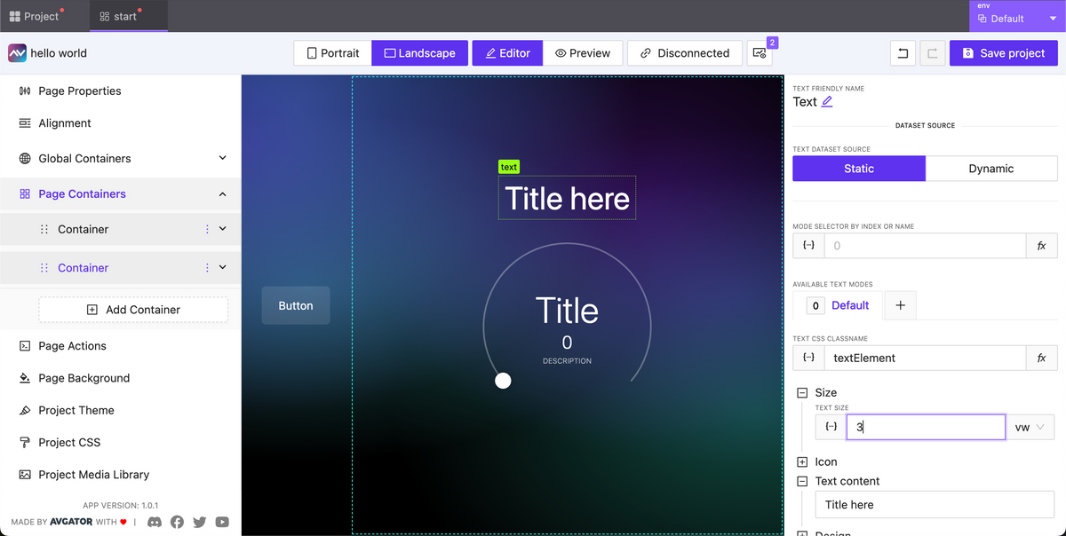 Close-up view of an innovative GUI design on a user's screen