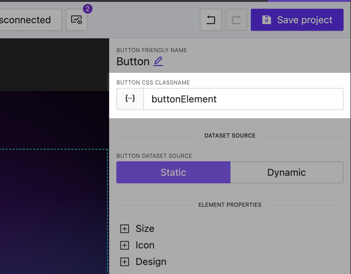 Dynamic CSS classnames for any element