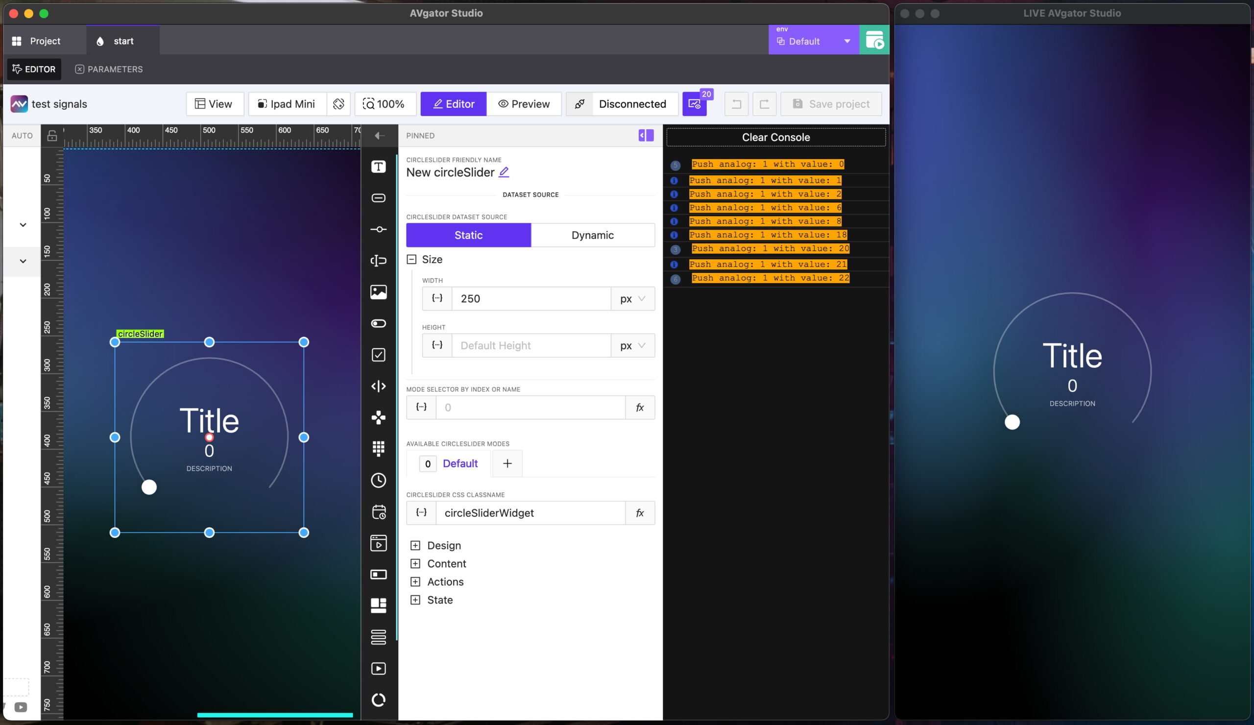 Real time Live Preview
