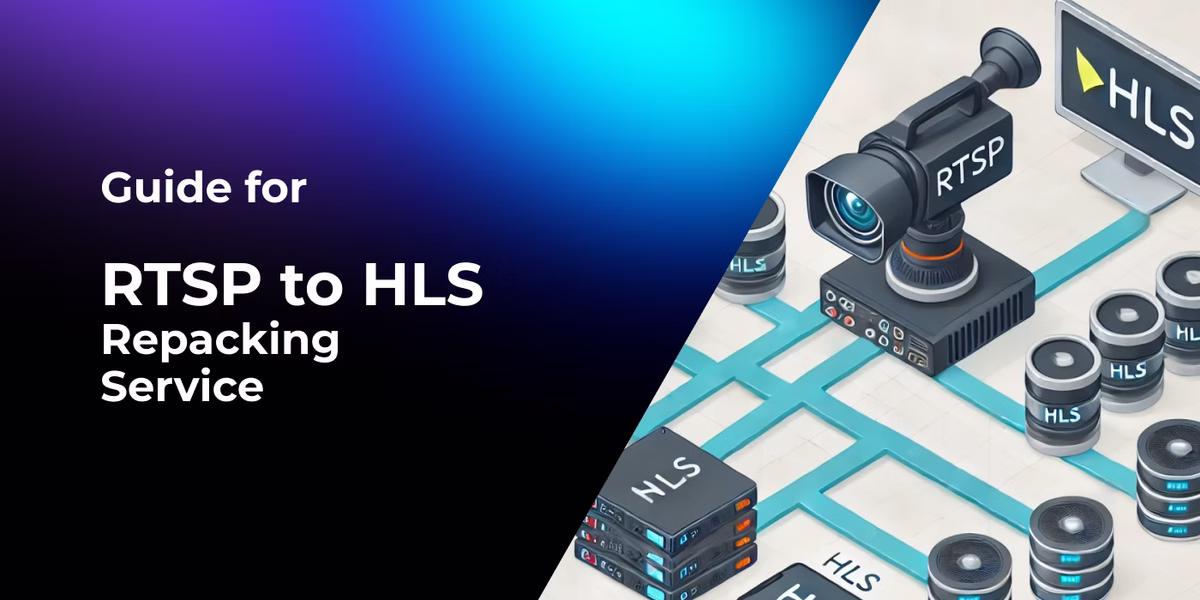 RTSP to HLS repacking service