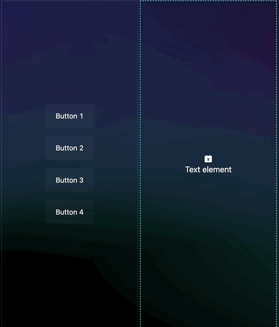 When elements are dragged from one container to another, the place where they are dropped makes sense based on the start or end of the elements list, taking into account the element's current flow (row/column)